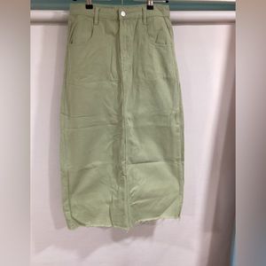 Jean high waisted skirt